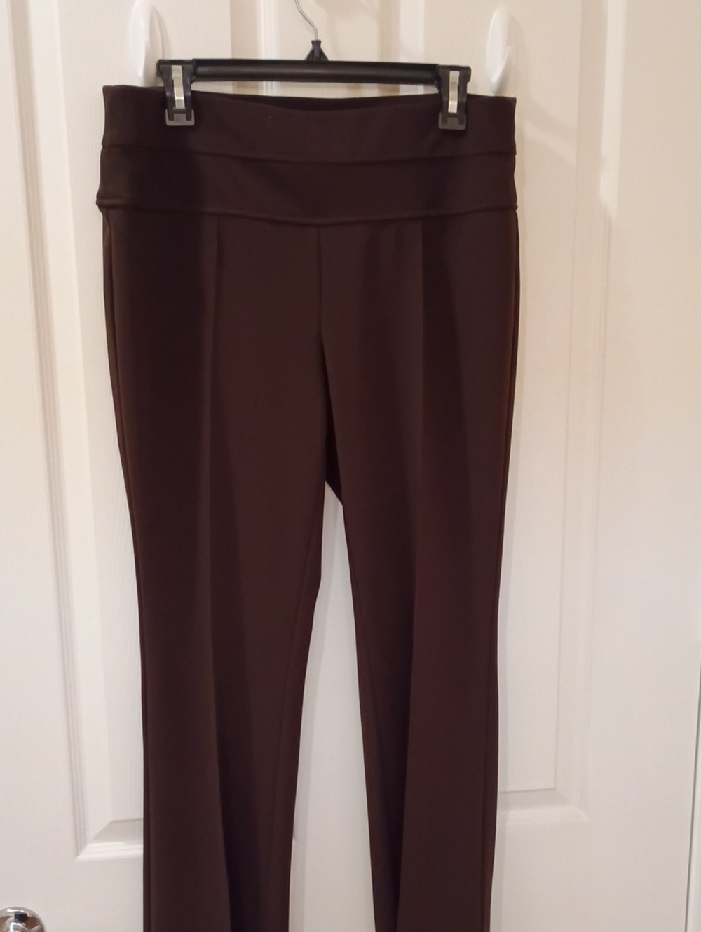 Sag Harbor Dark Brown Wide Leg Ponte Pants